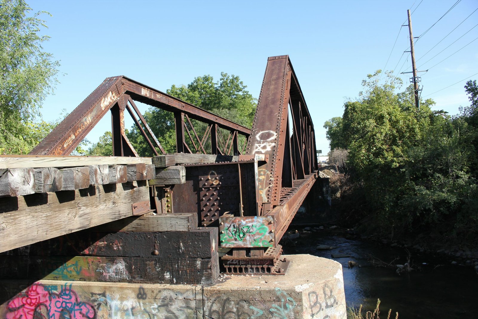Looking east
